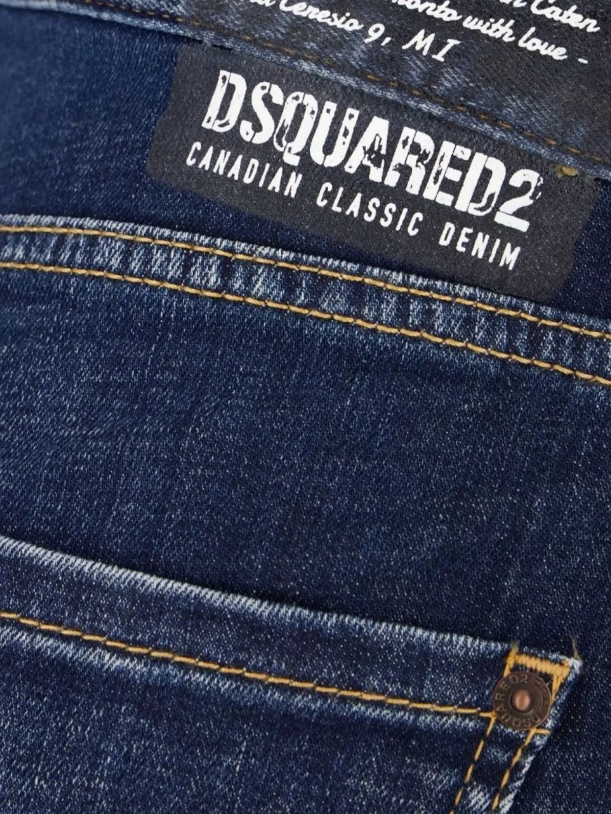 Dsquared2 Denim Shorts High-Rise Frayed Hem