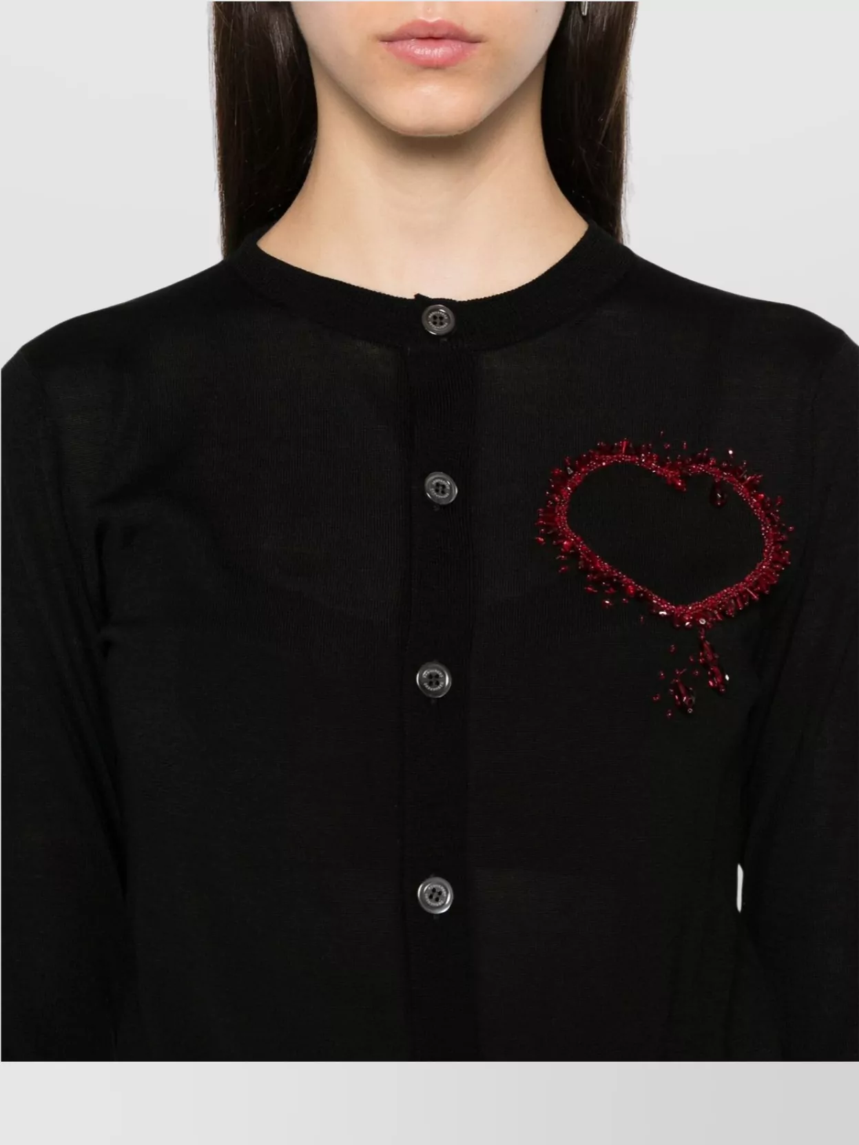 Dsquared2 Knitwear Heart Detail Long Sleeves