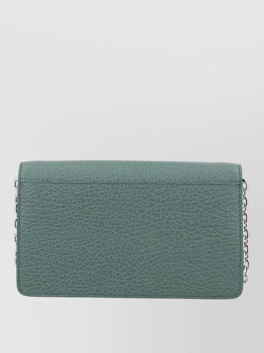 Maison Margiela Four Stitches Chain Strap Leather Wallet
