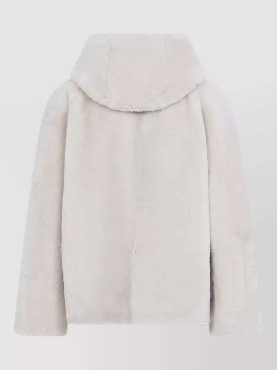 Yves Salomon Shearling Hooded Jacket