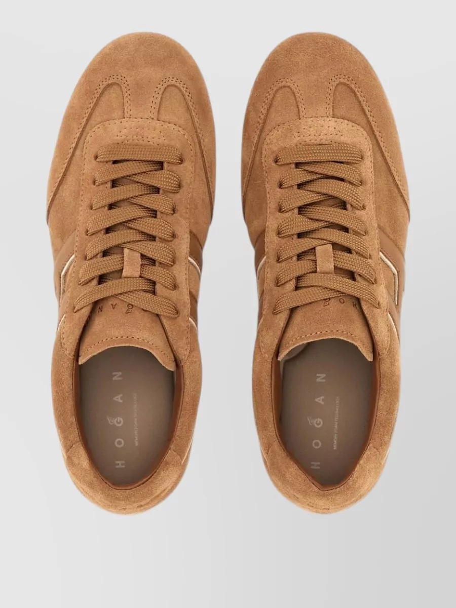 Hogan Leather Lace-Up Sneakers