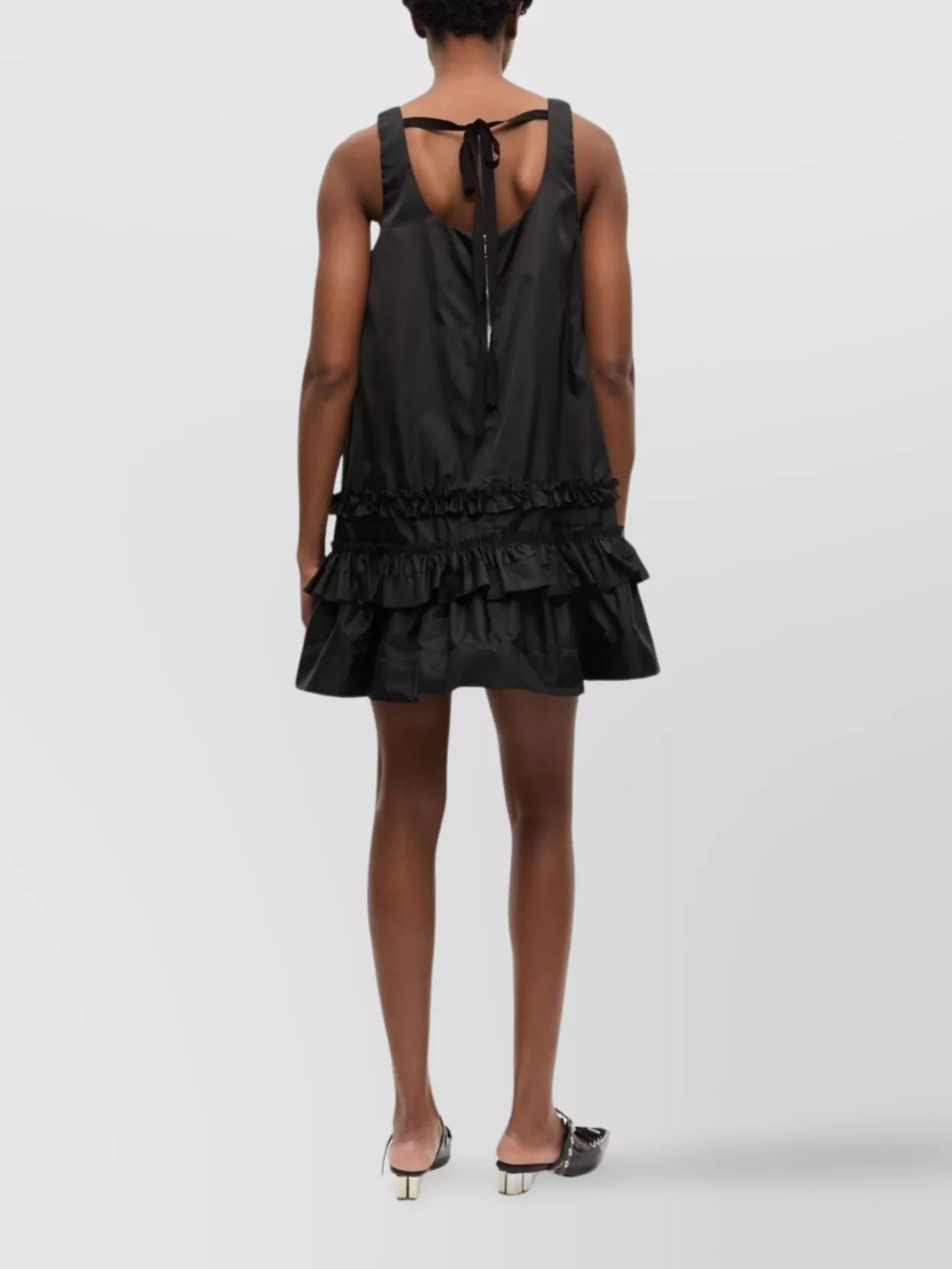 Ganni Zip-Fastening Pocket Mini Dress