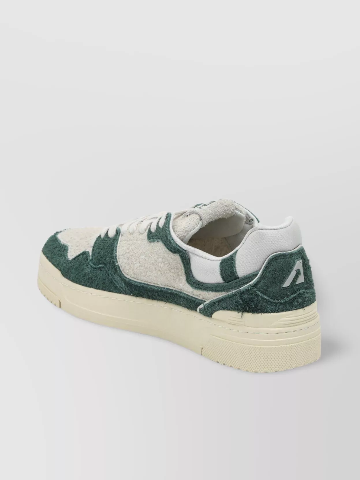 Autry Suede And Mesh Sneakers With Rubber Sole In Green