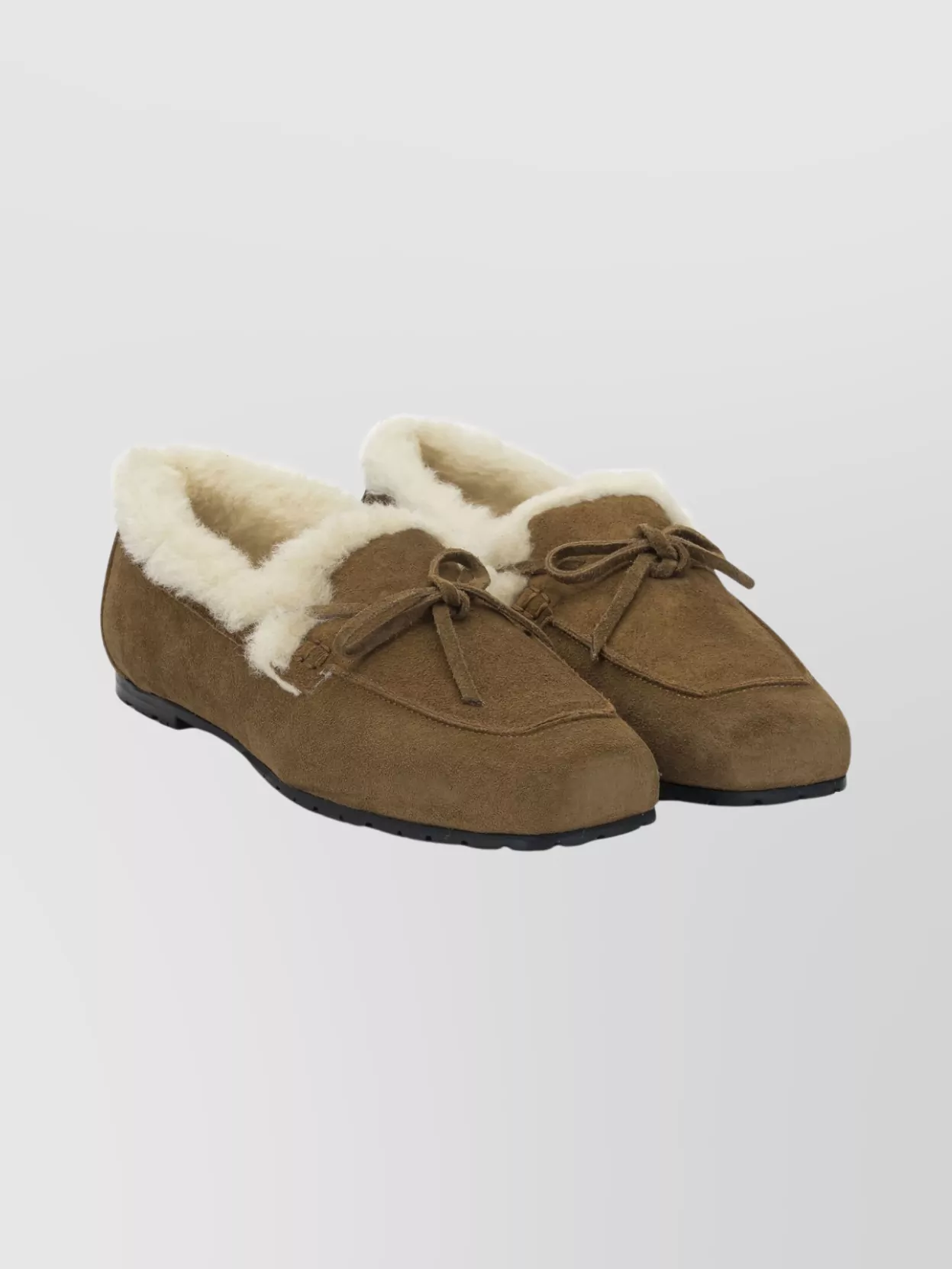 Aeyde Stylish Loafers And Slippers Bow Detail In Brown