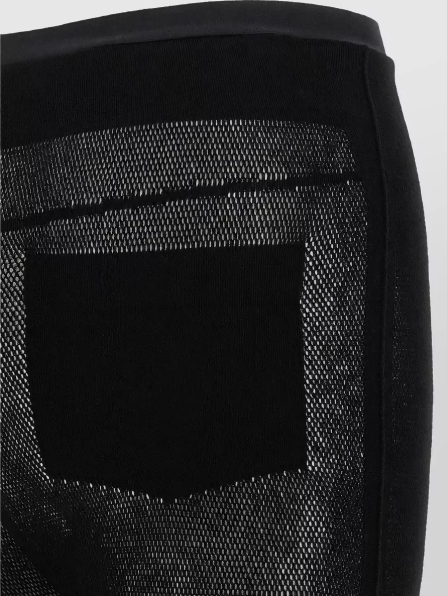 Issey Miyake Fringed Mesh Leggings
