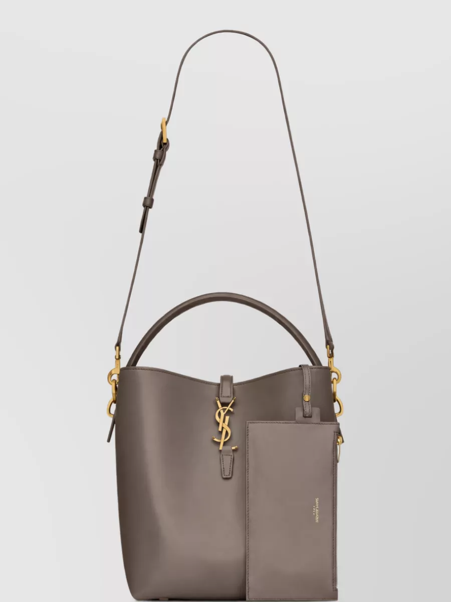 Saint Laurent Le 37 Leather Bucket Bag