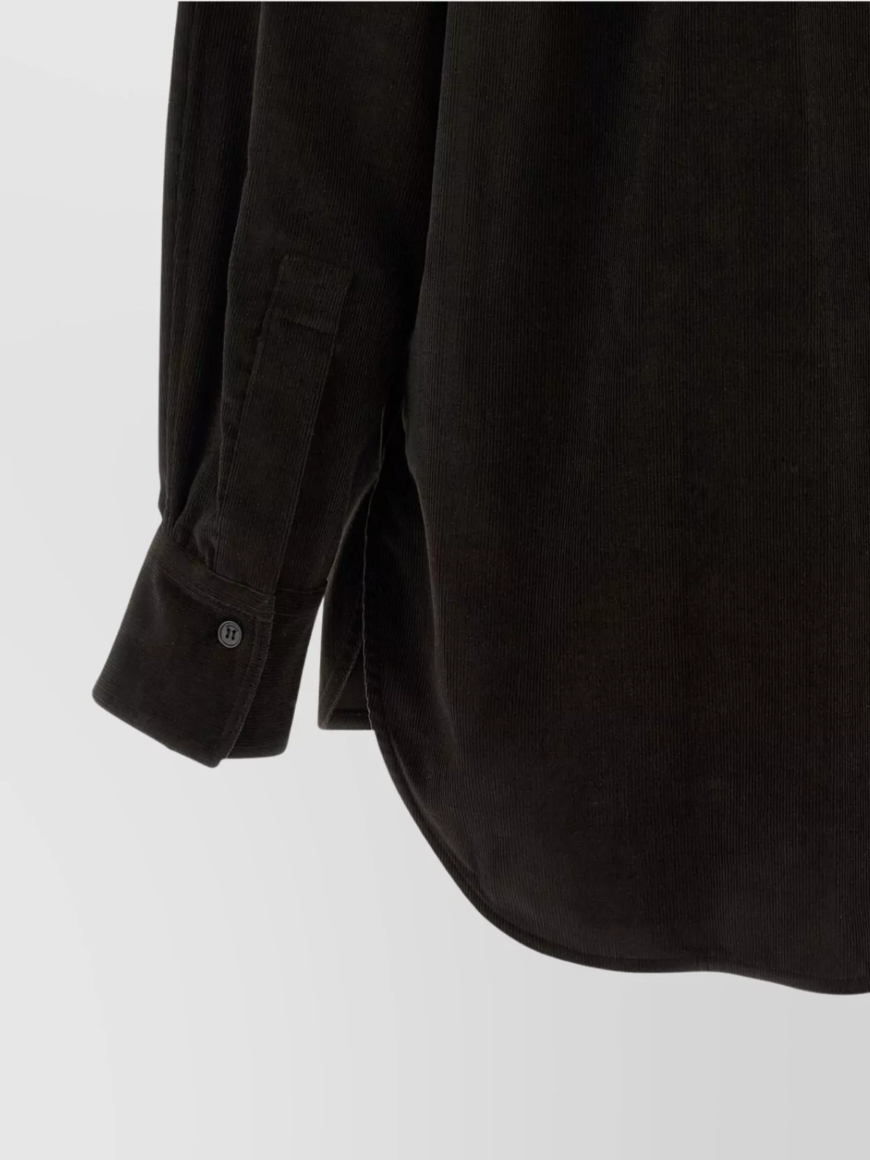 Ferragamo Velvet Overshirt With Chest Pocket And Pointed Collar