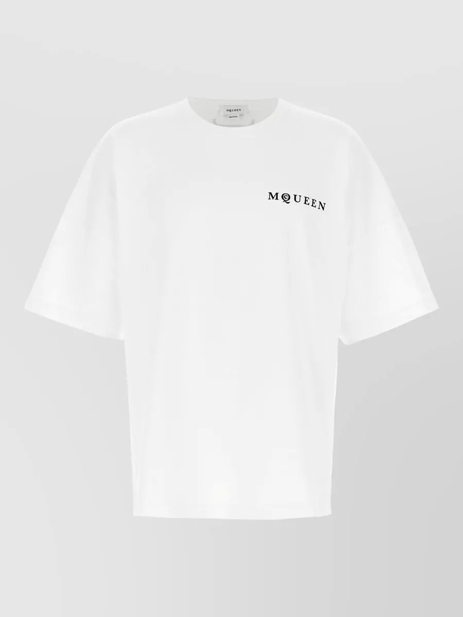 Mc Queen cotton logo print short-sleeve t-shirt