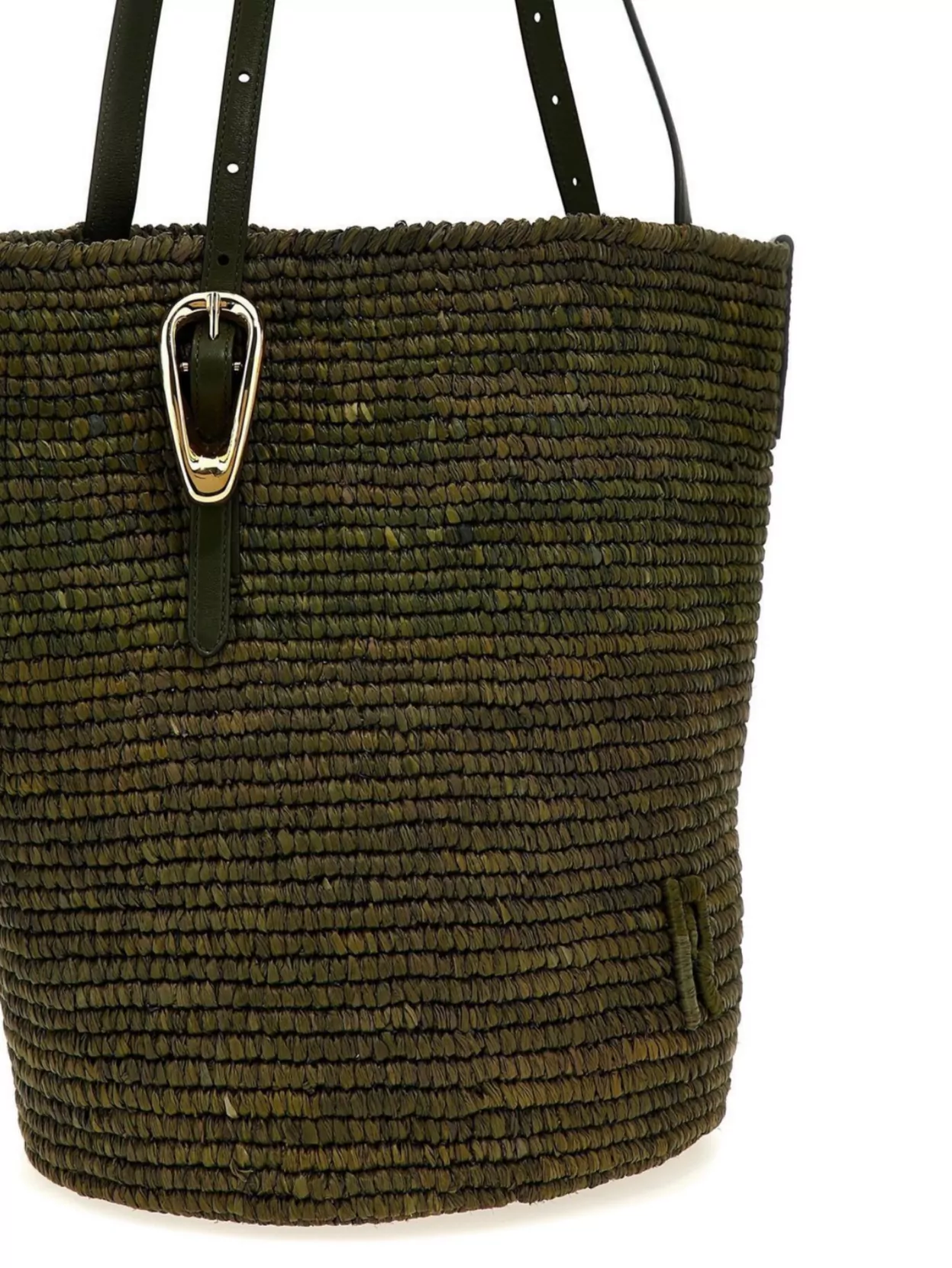 Rabanne Textured Weave Tote Bag With Dual Handles