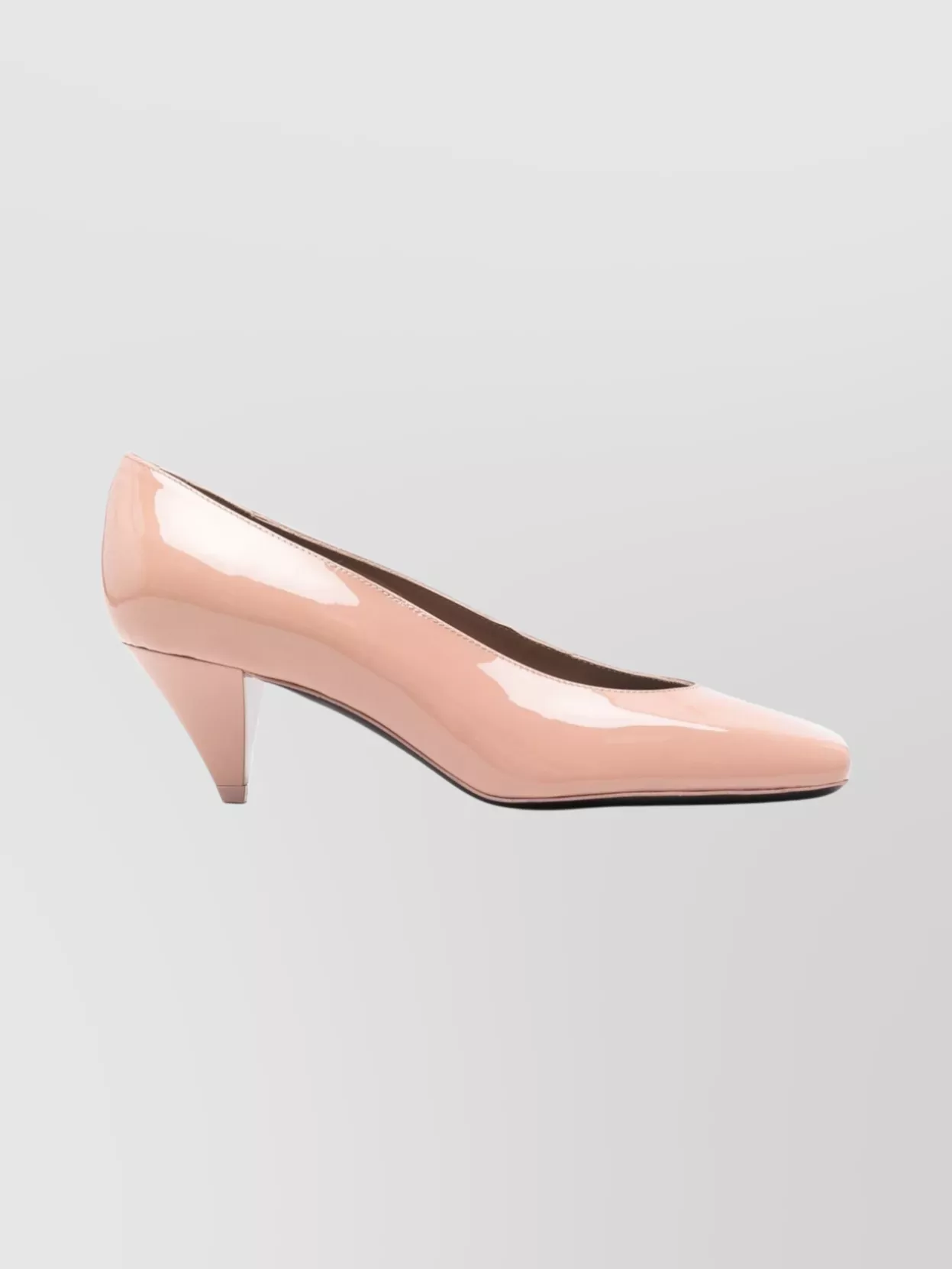 Givenchy Stylish Cone Heel Patent Finish Pumps In Pink