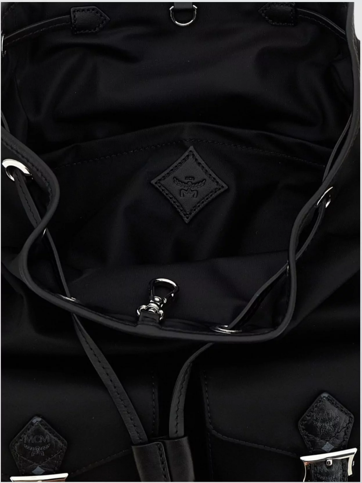 Mcm Small Aren Backpack Featuring Front Pockets
