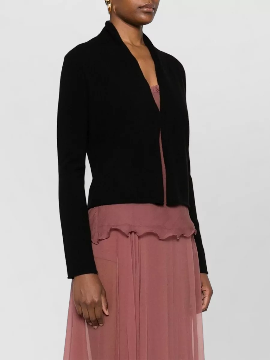Guest In Residence Cashmere V-Neck Long-Sleeve Cardigan