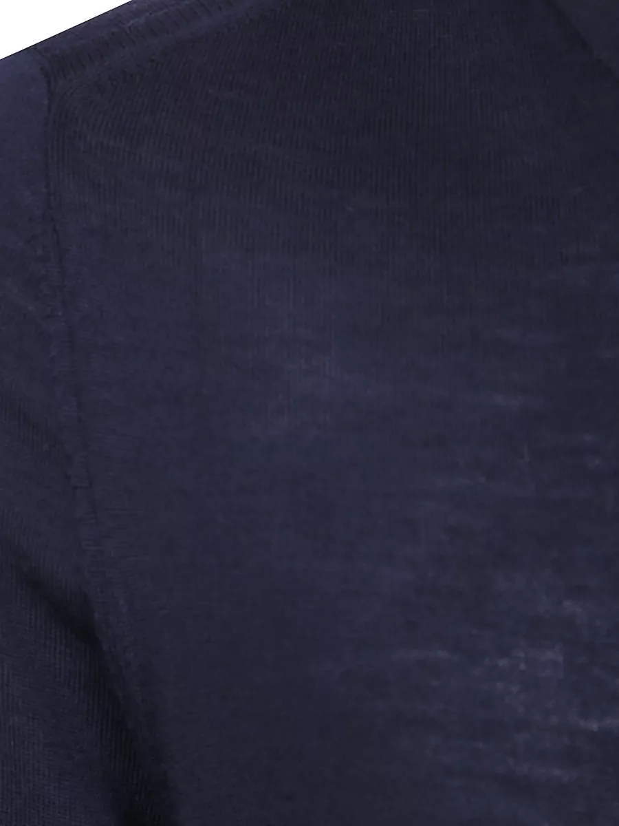 Paul Smith Merino Wool Long-Sleeve Polo Sweater