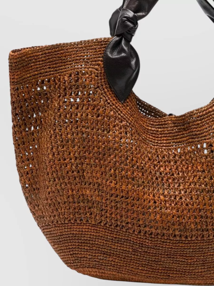 Hereu Fonol Raffia Tote Bag Dual Handles