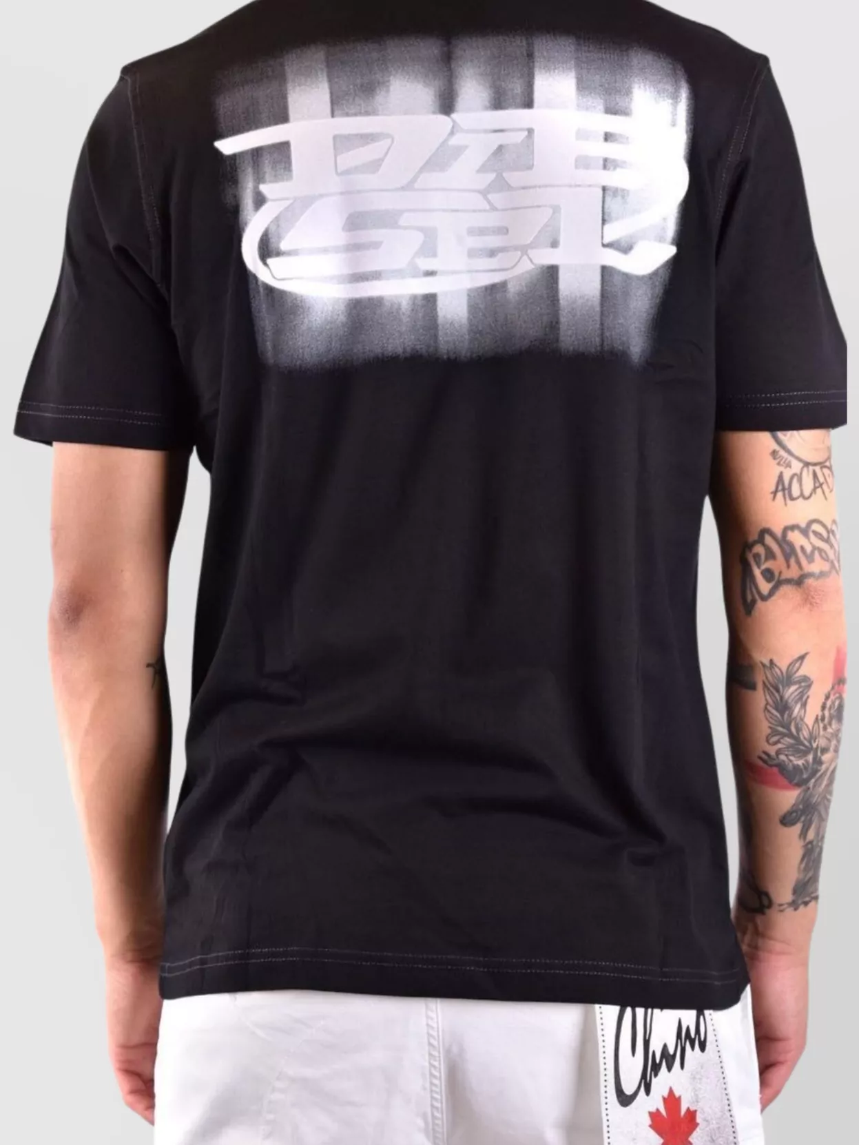 Diesel Graphic Print Crew Neck T-Shirts