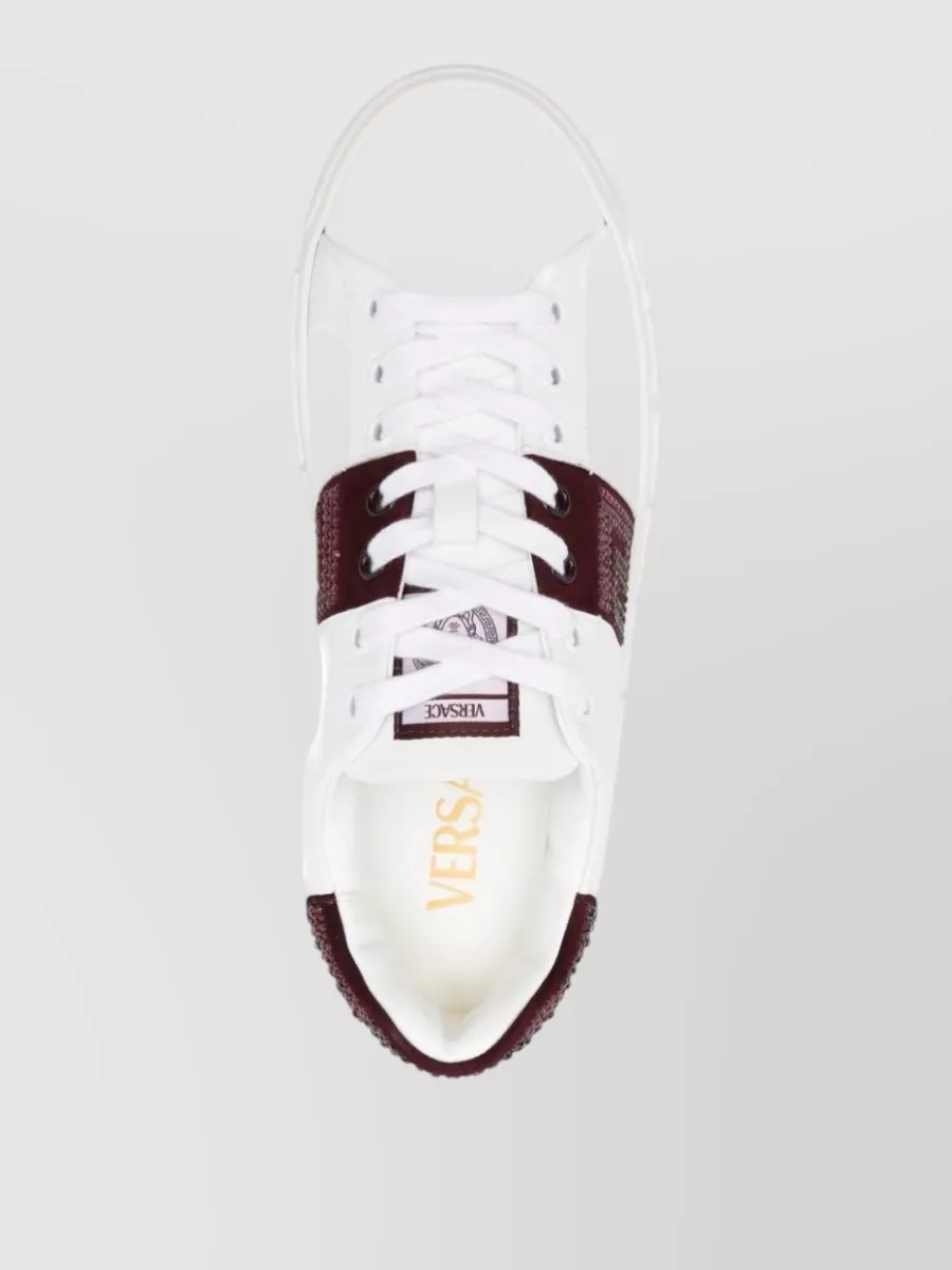 Versace Leather Low-Top Sneakers