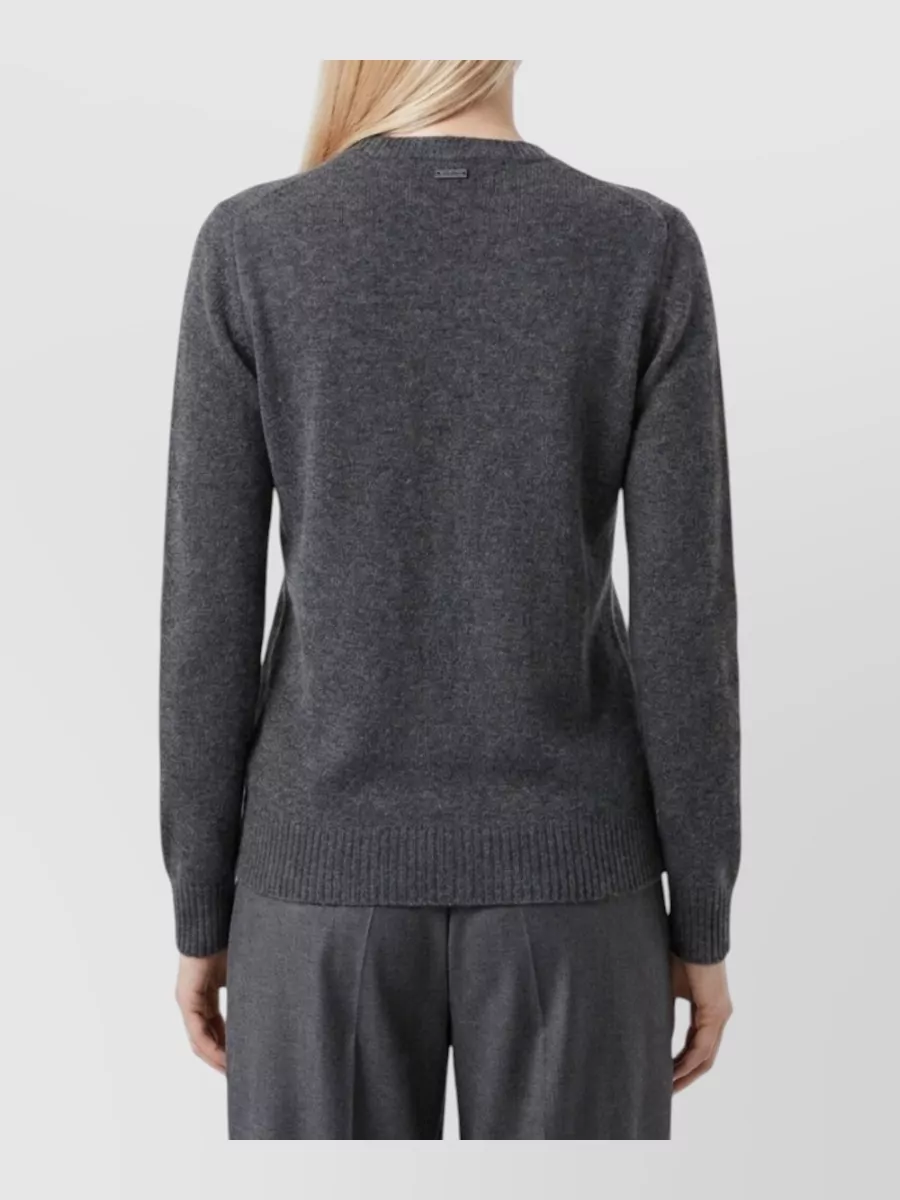 Max Mara Cashmere Ribbed Regular-Fit Sweatshirt