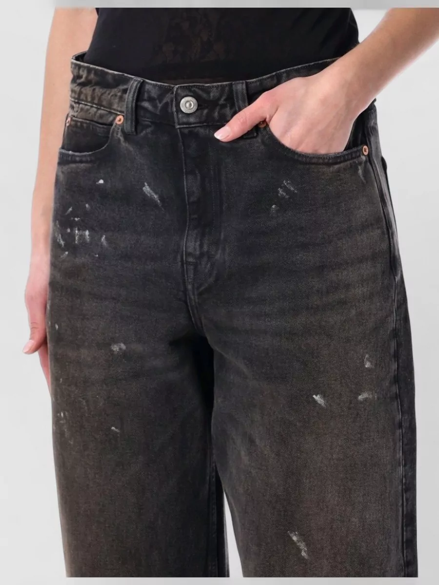 Our Legacy High-Rise Straight-Leg Wide-Leg Jeans