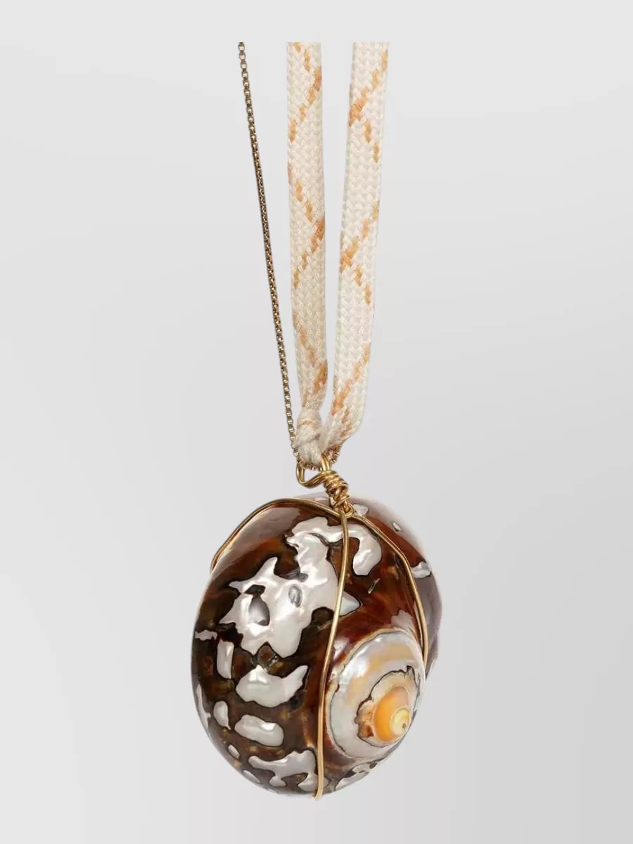 Dries Van Noten Shell Pendant Necklace