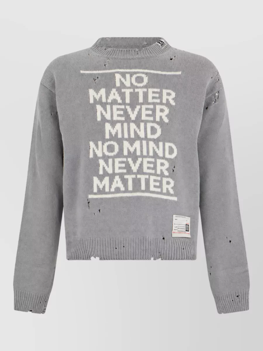 Maison Mihara Yasuhiro cropped printed sweatshirt