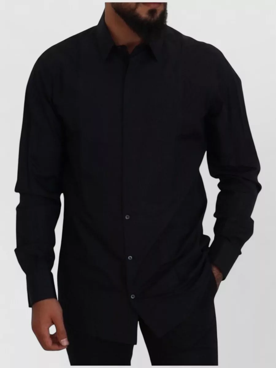 Dolce&Gabbana Cotton slim-fit long-sleeve dress shirt