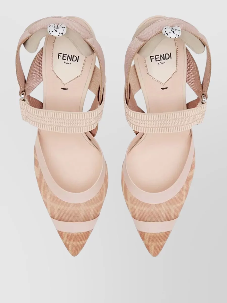 Fendi Slingback Pumps With Pointed Toe Design