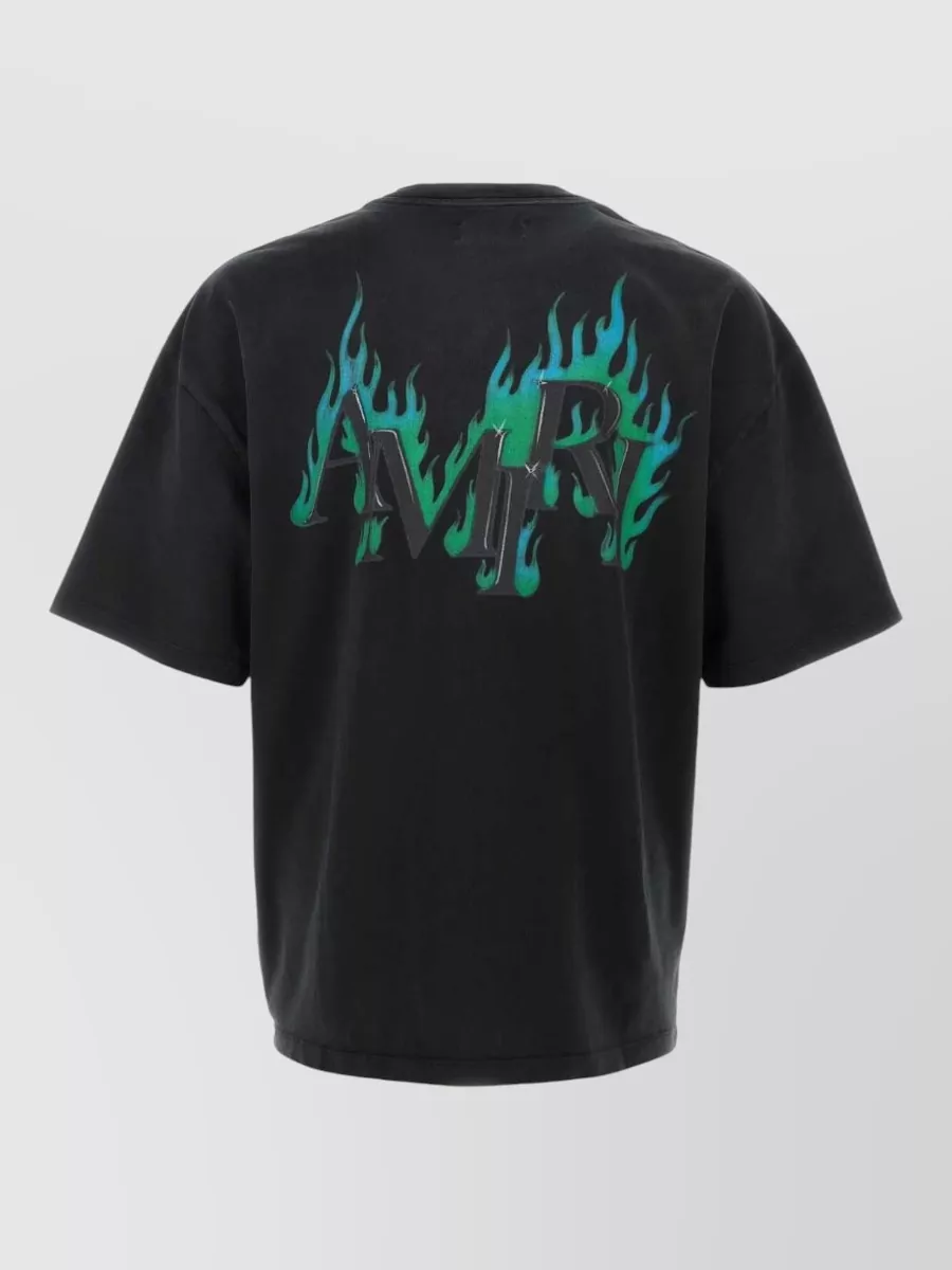 Amiri Cotton T-Shirt With Graphic Print And Short Sleeves