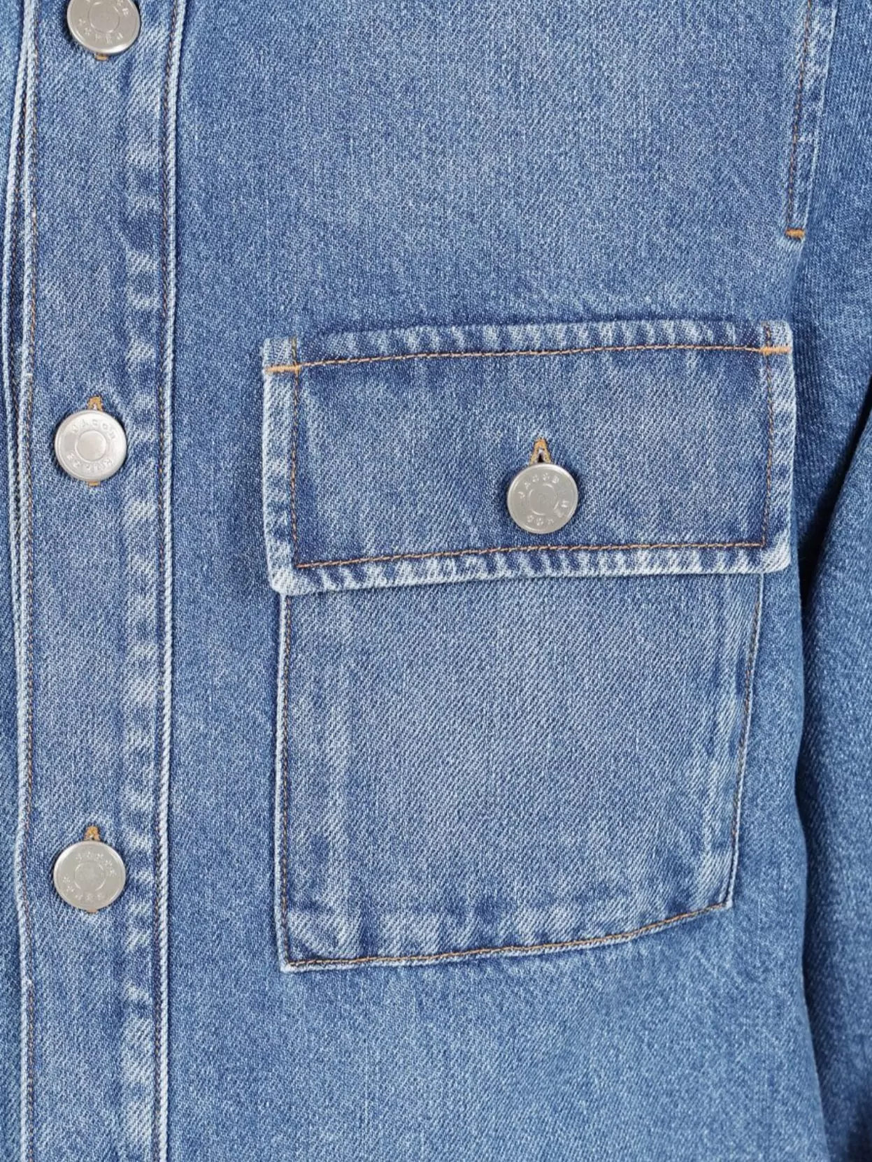 Jacob Cohen Denim Jacket With Chest Pockets And Point Collar