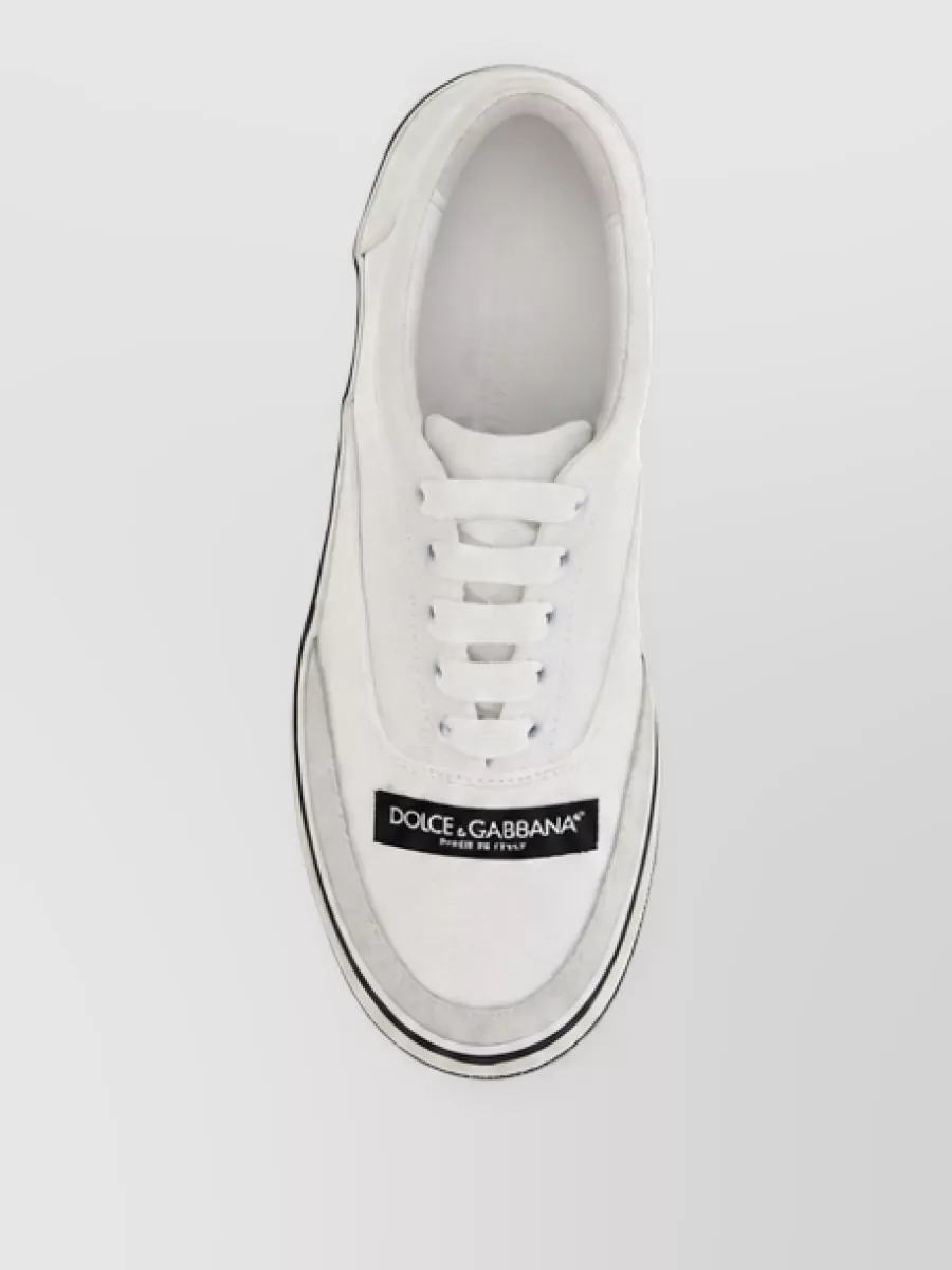 Dolce&Gabbana Canvas Lace-Up Sneakers