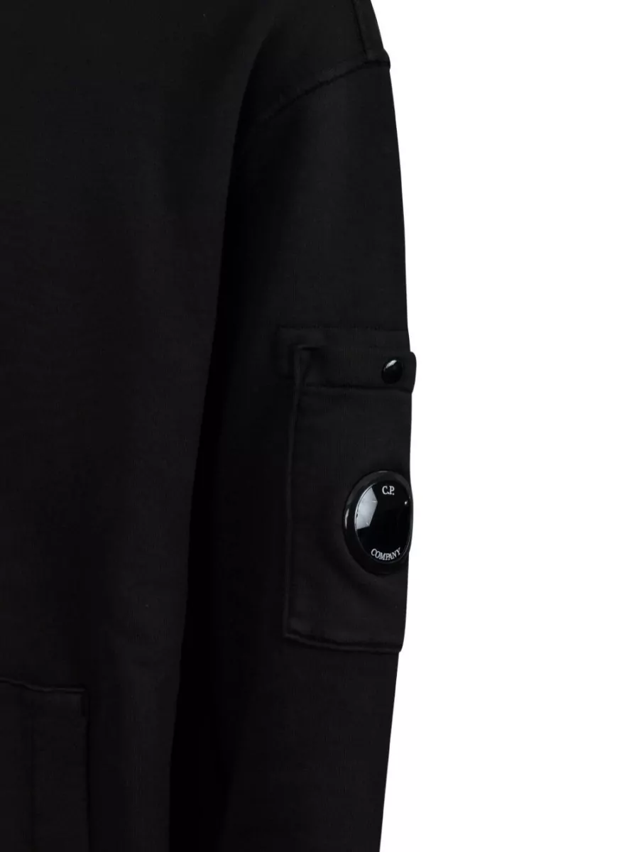 C.p. Company Cotton Logo-Patch Hoodie