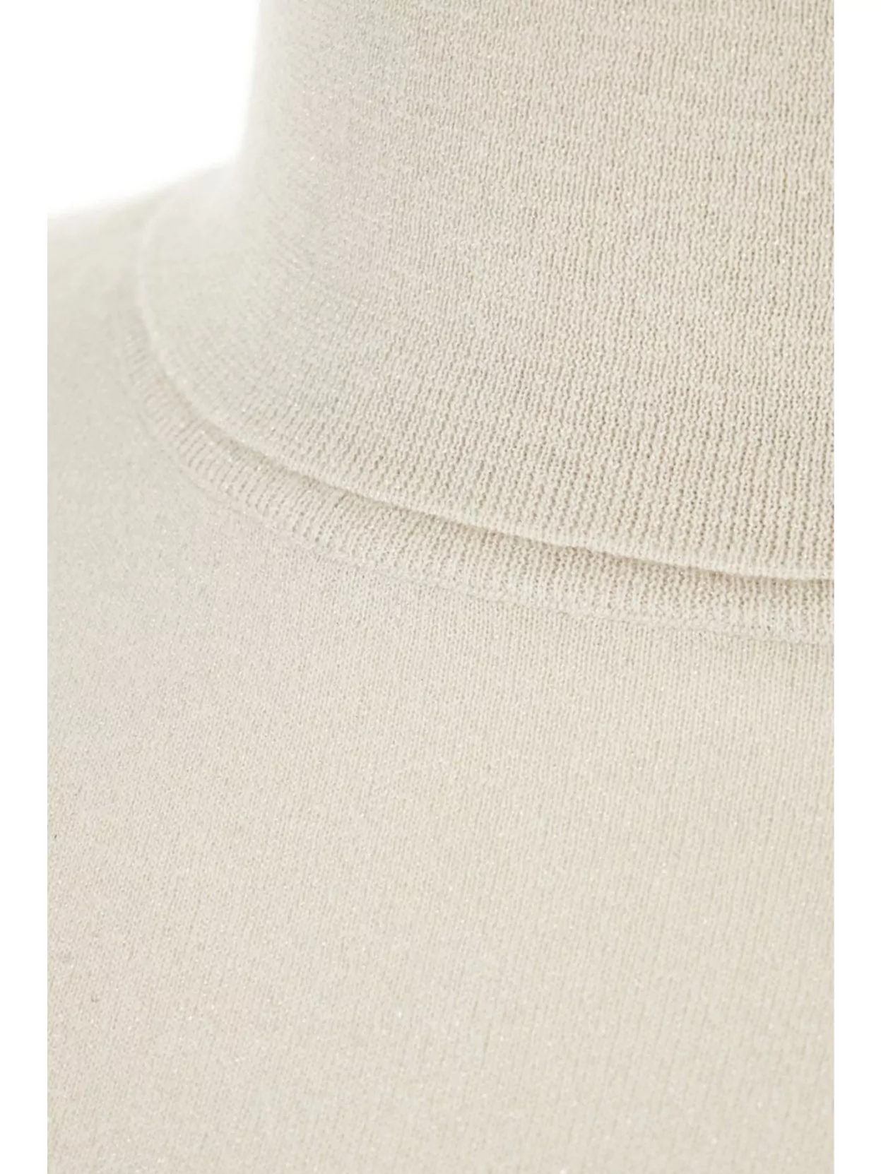 Shop Brunello Cucinelli Turtleneck Cashmere Blend Sweater With Lurex Threads