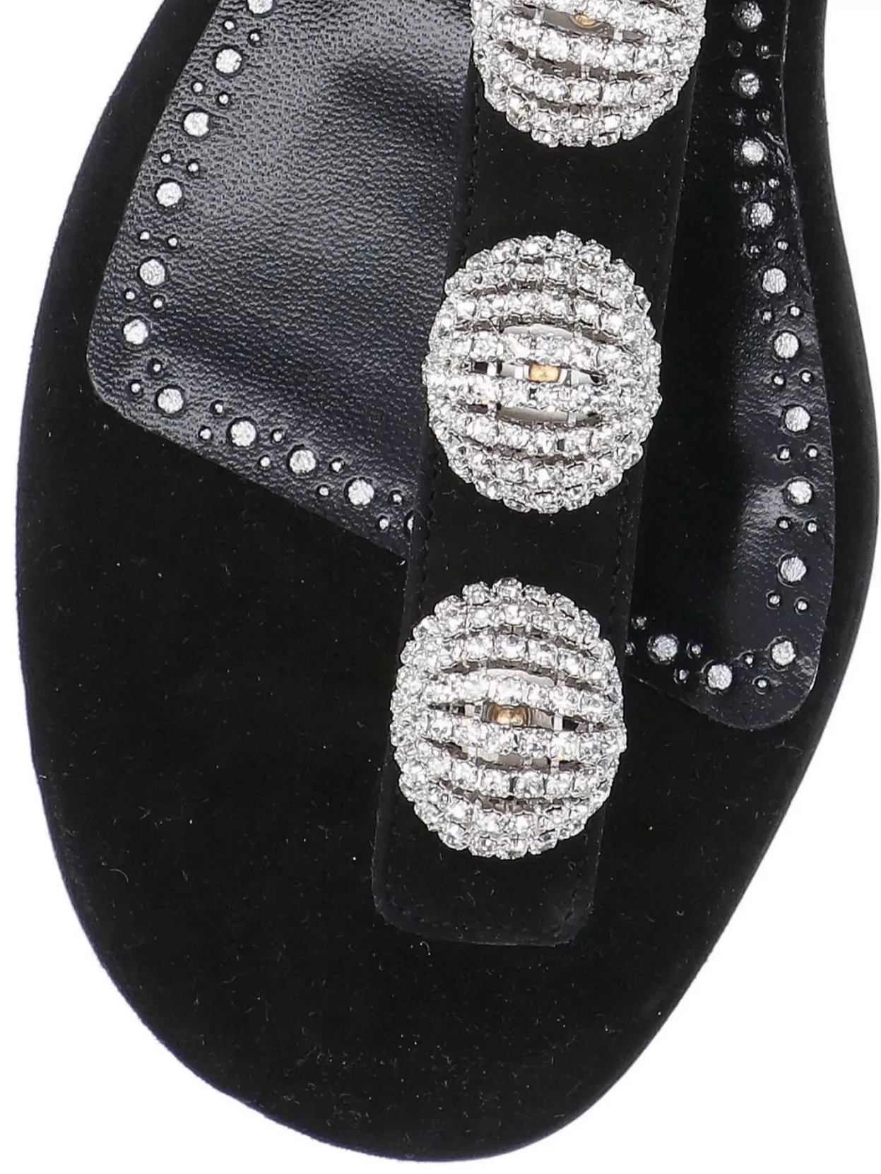 Manolo Blahnik Embellished Open Toe Heel Strap Sandals In Black