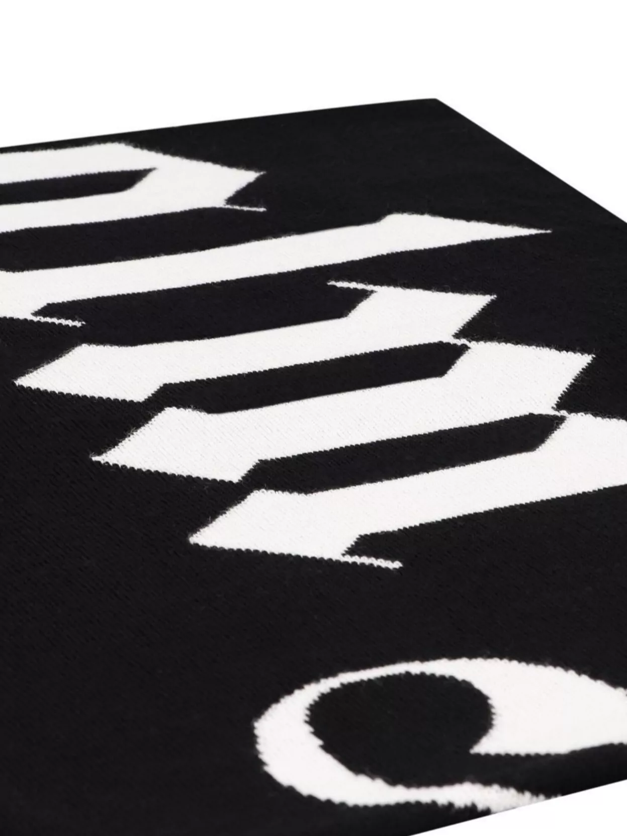 Palm Angels Wool Blend Scarf Bold Lettering