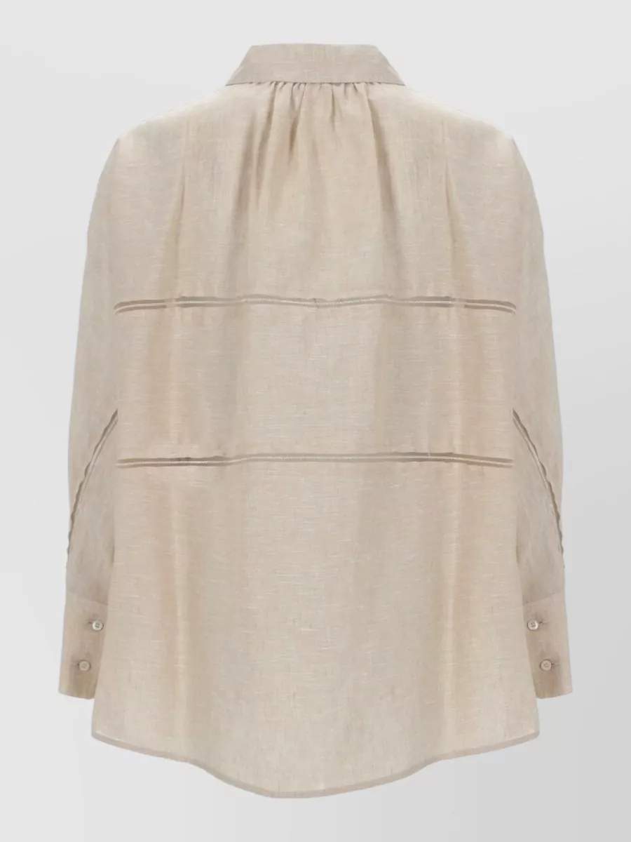 Fabiana Filippi Linen Cropped Shirt