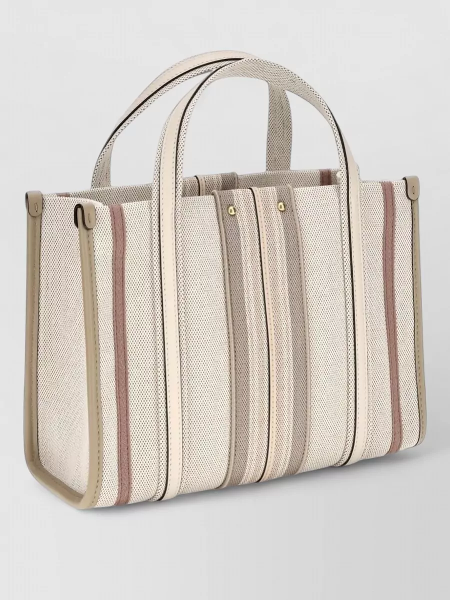 Chloé Woody Small Canvas Tote Bag
