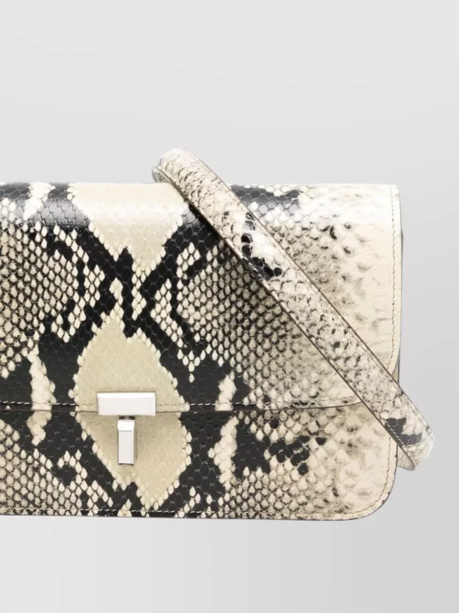 Totême Python Embossed Leather Crossbody Bag