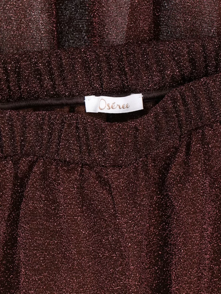 Oséree Shimmering Wide Leg Tailored Trousers