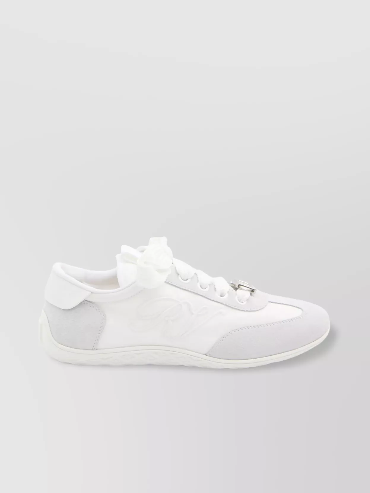 Roger Vivier Low Sneakers Suede Tongue Detail
