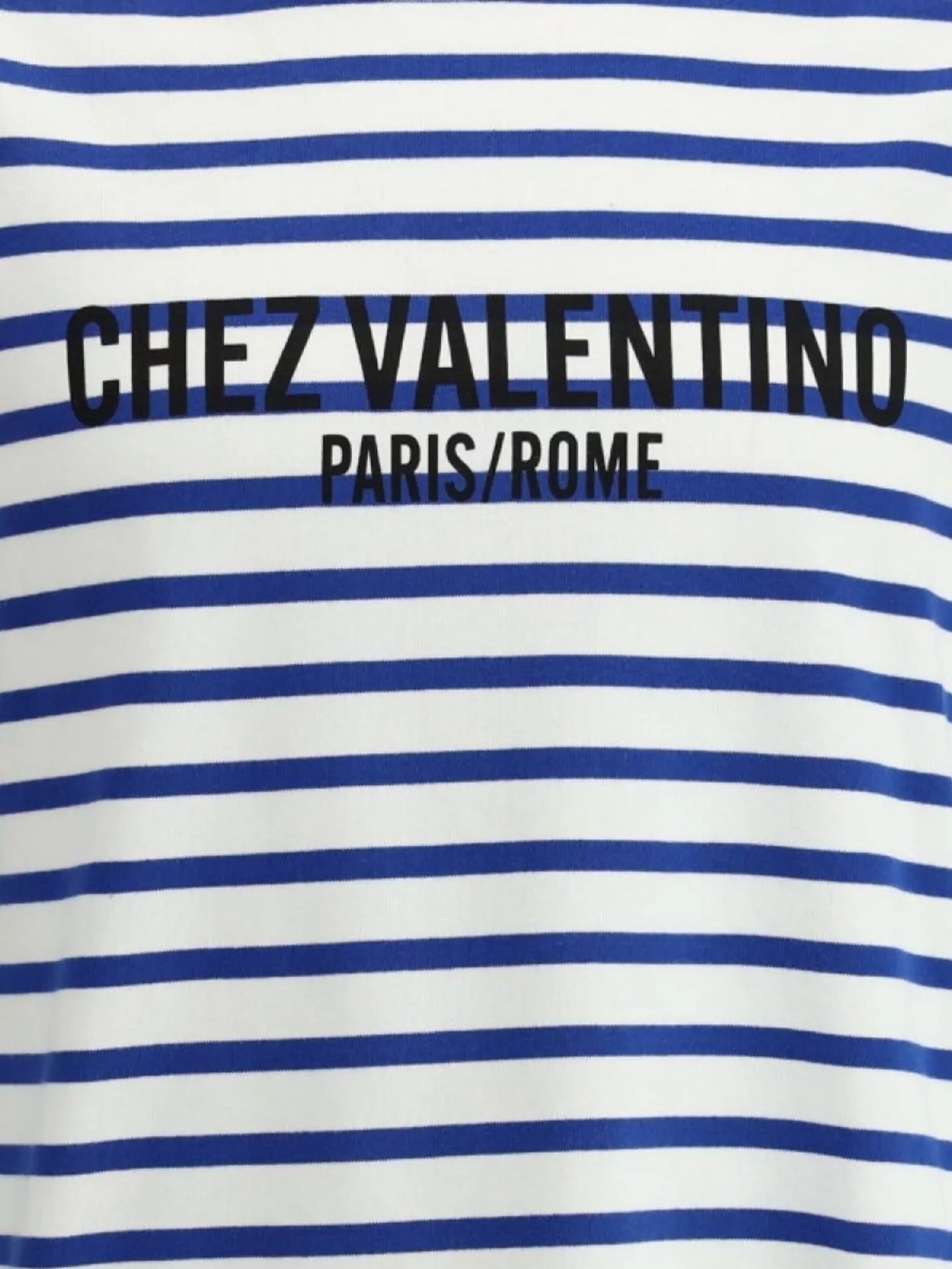Valentino Striped Boat Neck T-Shirt