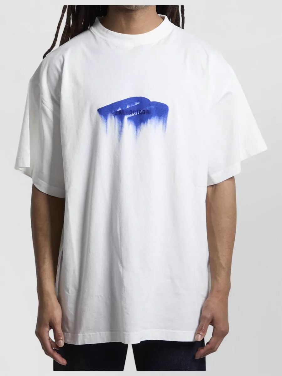 Balenciaga Ribbed Oversized Short-Sleeve T-Shirt