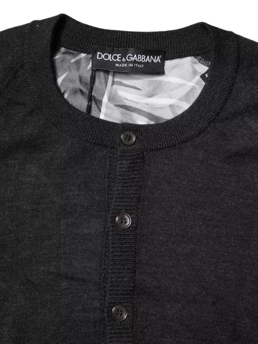 Dolce&Gabbana Cashmere Silk Relaxed-Fit Knitted Pullover Sweater