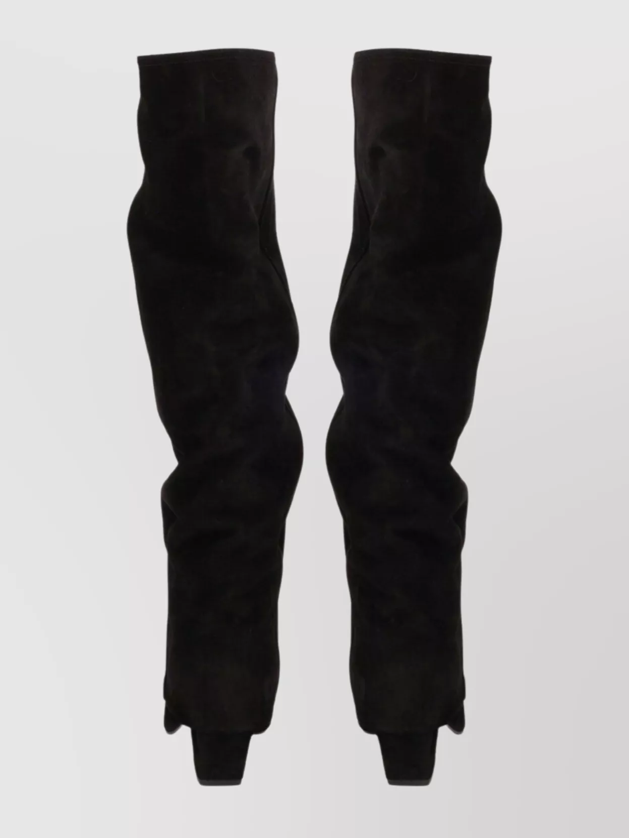 Paris Texas Knee High Block Heel Pointed Toe Boots