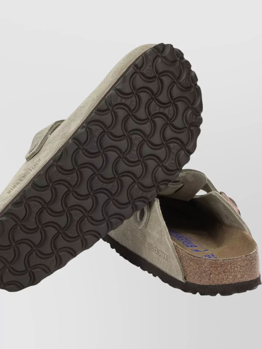 Birkenstock Suede Leather Boston Slippers