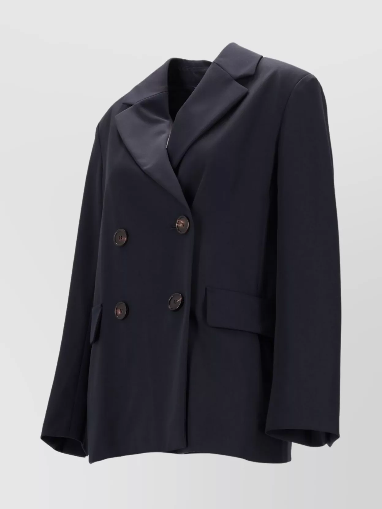 S Max Mara Tailored Jacket With Notched Lapels And Pockets