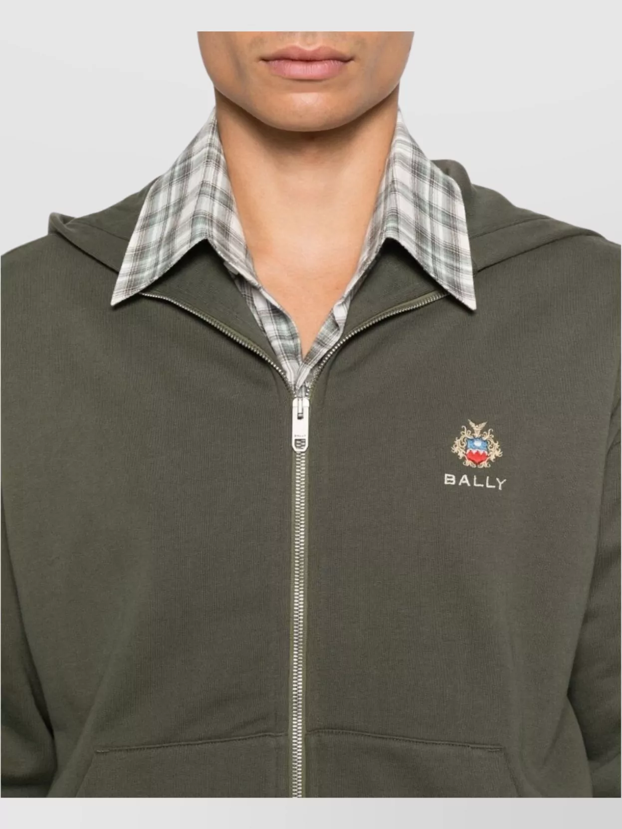 Bally Hooded Long Sleeve Sweater Front Pouch Pocket