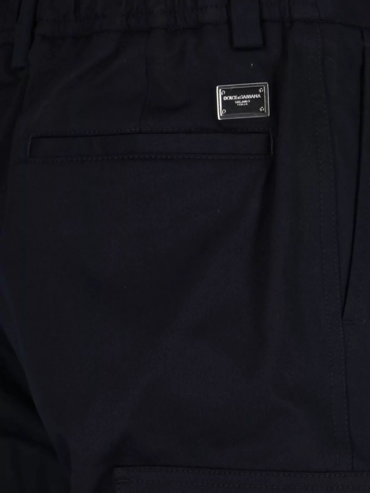 Dolce&Gabbana Straight Trousers With Cargo Pockets And Belt Loops