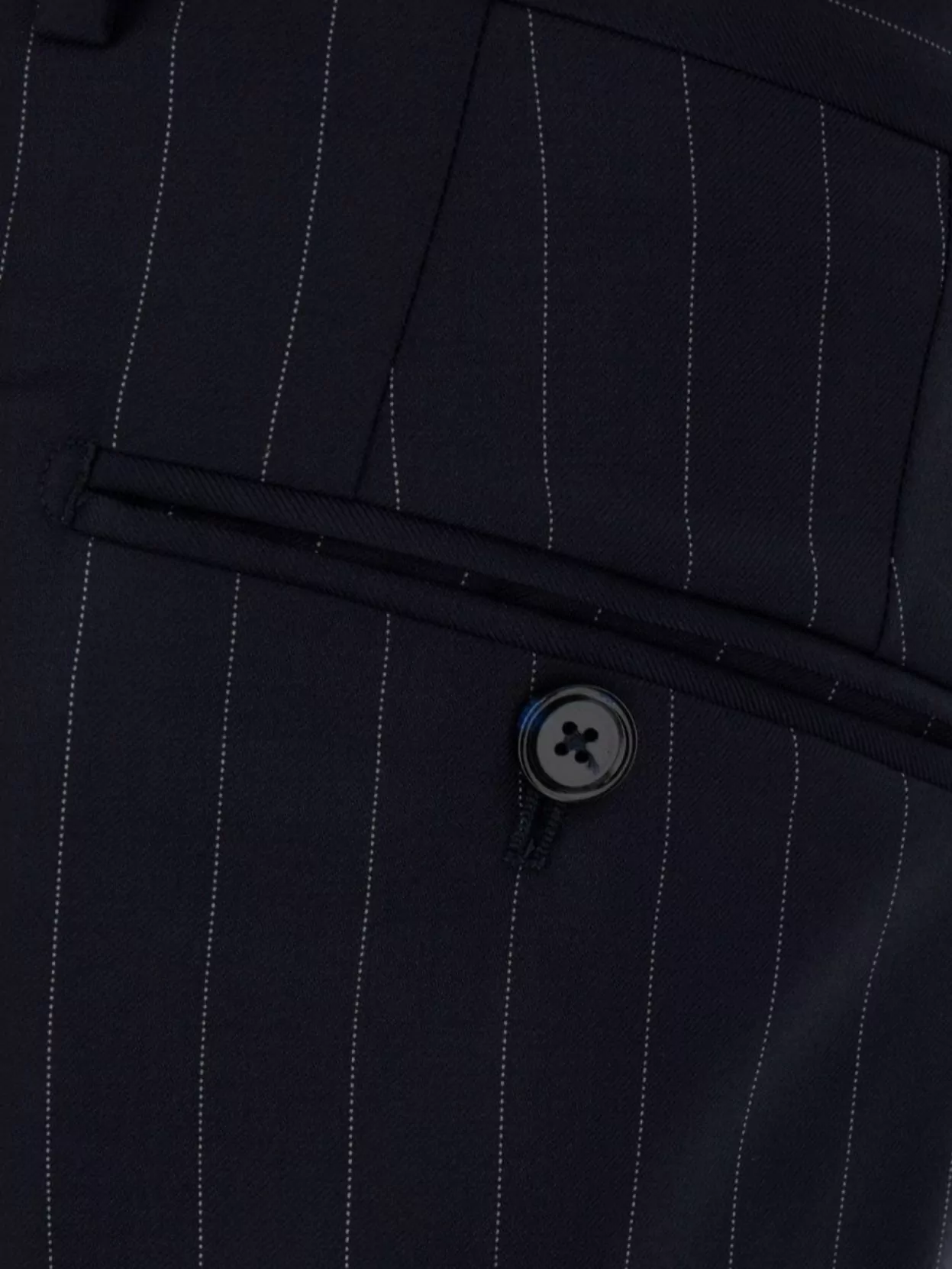 Dolce&Gabbana Wool Trousers Embroidered Pinstripes