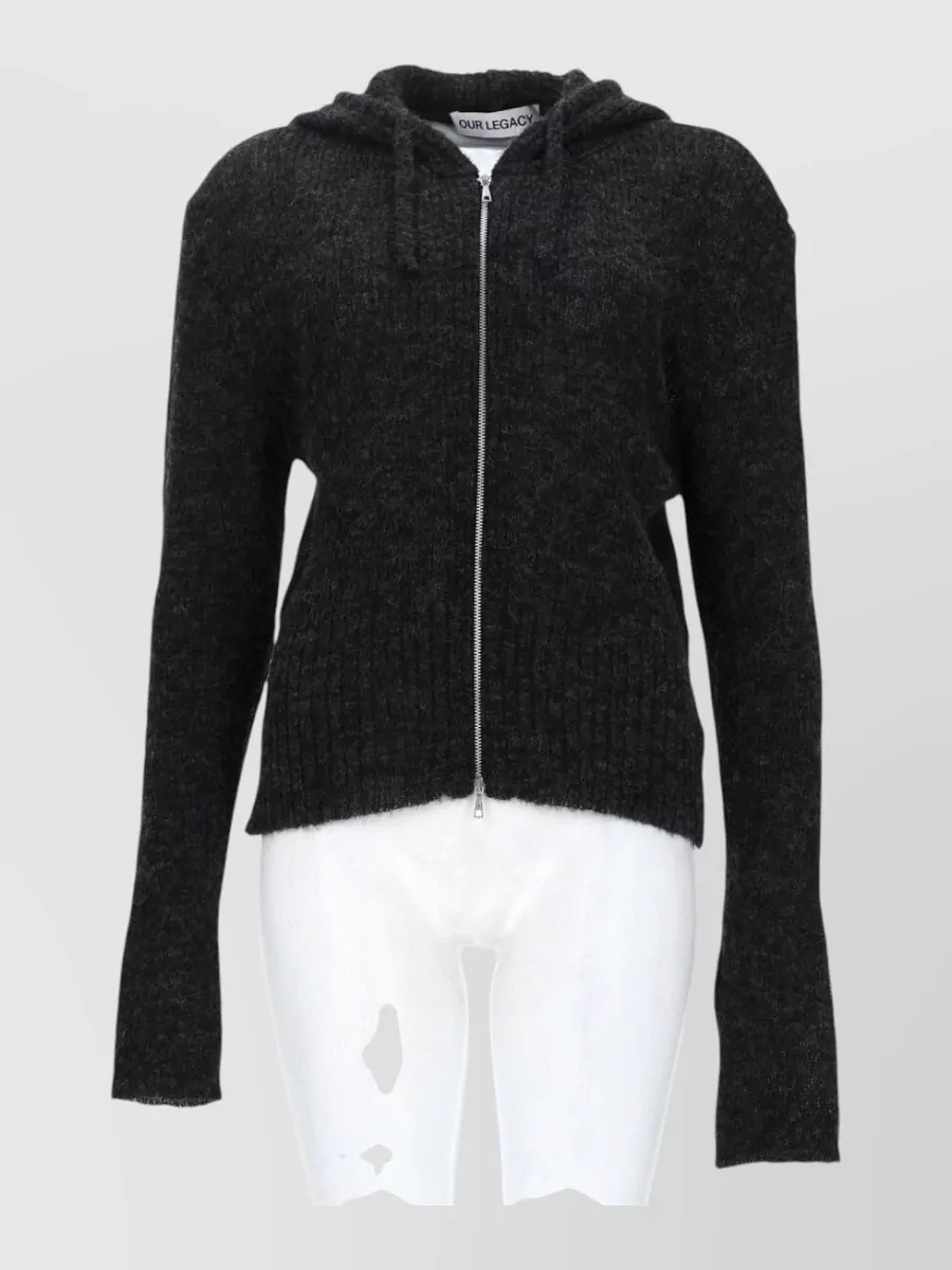Our Legacy alpaca-blend zip hoodie