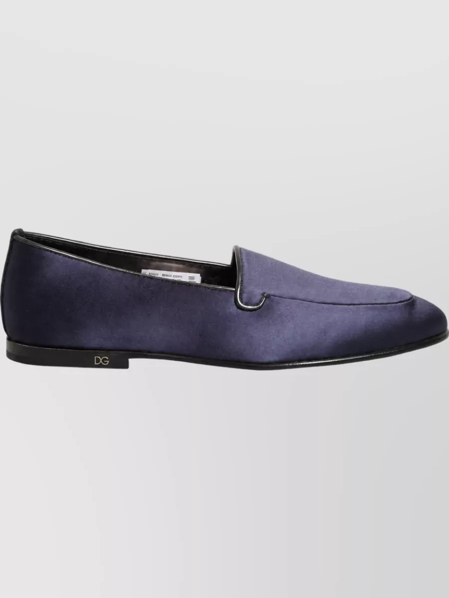 Dolce&Gabbana Leather Logo Slippers