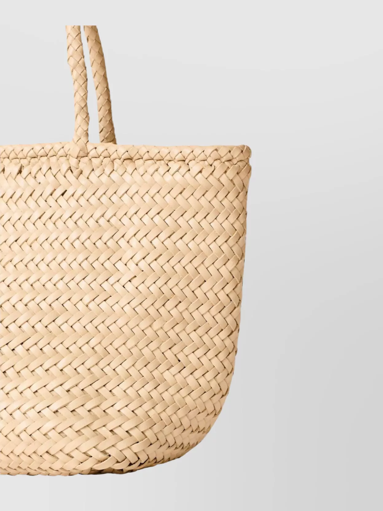 Dragon Diffusion Small Woven Leather Tote Bag
